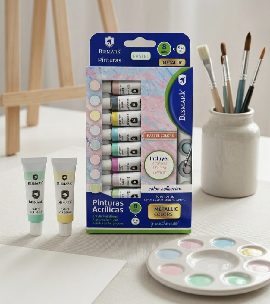 Pinturas Acrílicas Bismark 8 uds