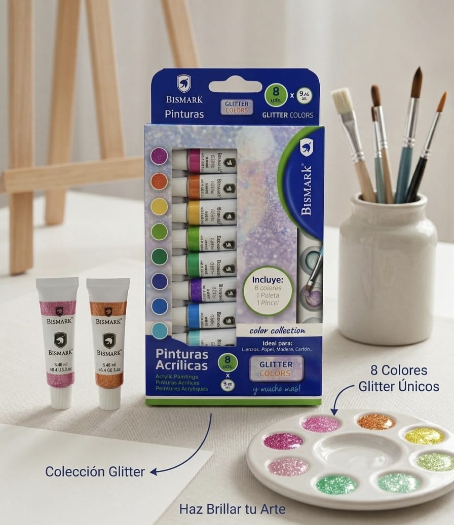 Pinturas Acrílicas Bismark 8 uds