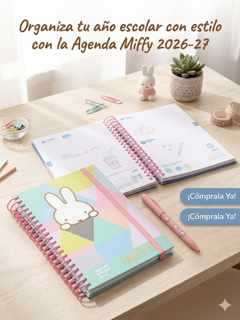 Agenda Escolar Miffy 2026-27
