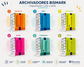 Archivador Bismark 4 Anillas con Estuche