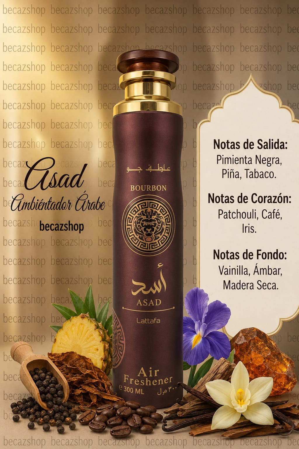 Ambientador en spray árabe Lattafa