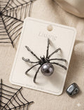Lixiang Broche Araña Perla Gris Gunmetal