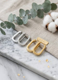 Pendientes Aro Rectangular - Acero Inoxidable | Mélisse