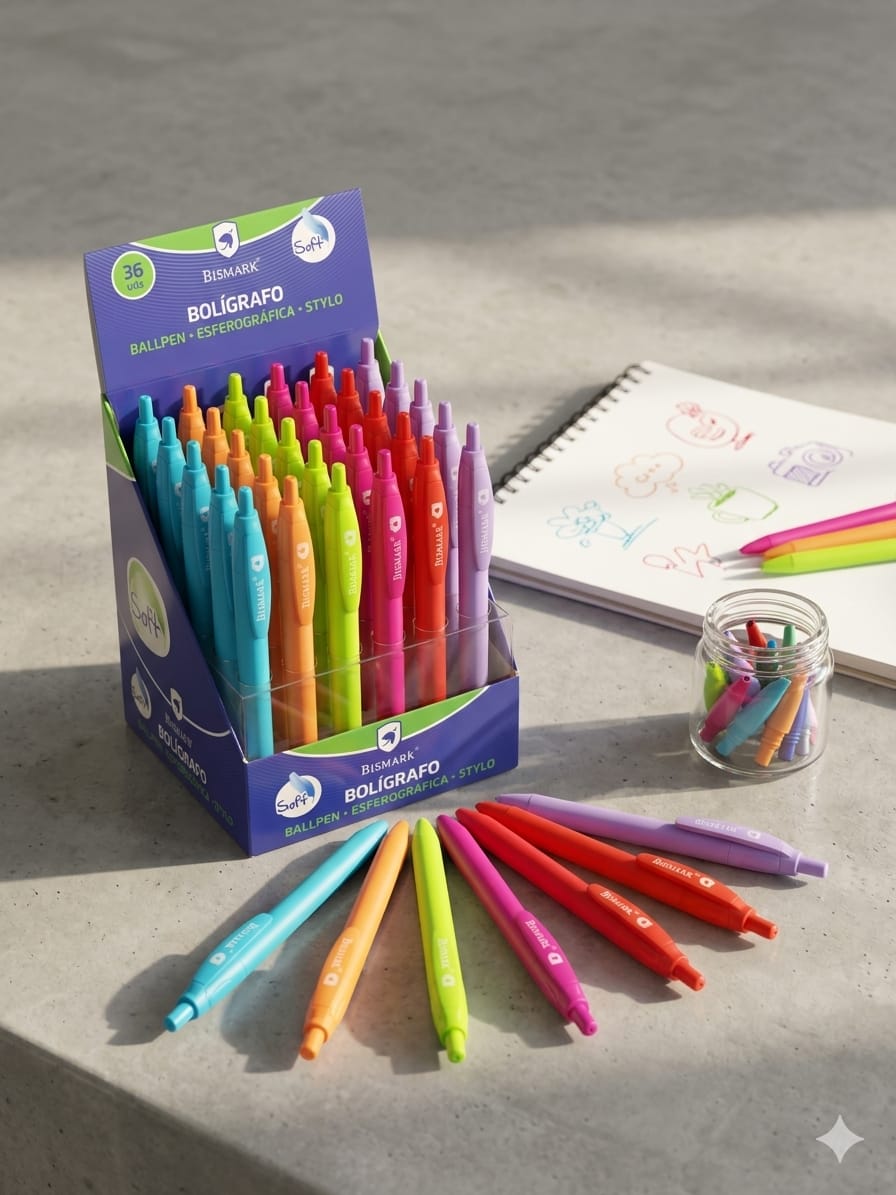Bolígrafo Bismark Soft Colores