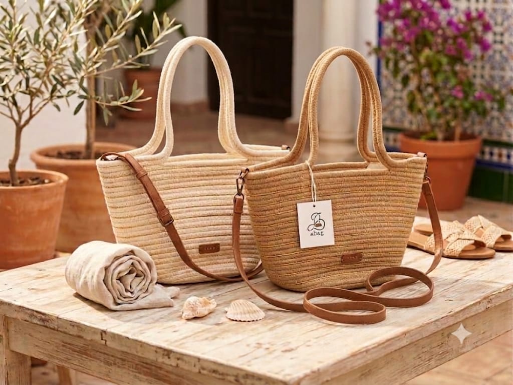 Bolso Cesta Cuerda Abag — Colección Verano con Bandolera