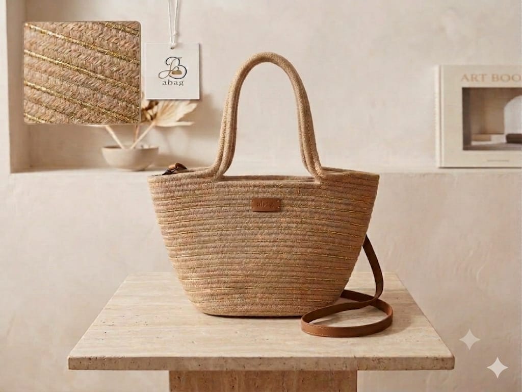 Bolso Cesta Cuerda Abag — Colección Verano con Bandolera