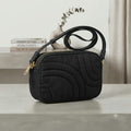 Bolso Camera Bag Negro Acolchado vista frontal