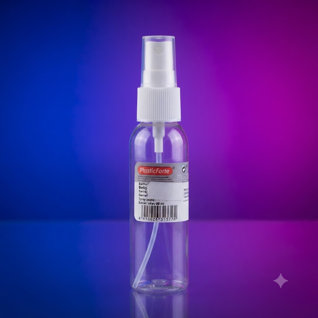 Botella Spray Transparente PlasticForie 60ml