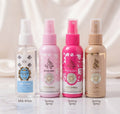 Spray fijador maquillaje DDONNA 3 colores y bruma corporal Milk White Kiss Beauty 75ml