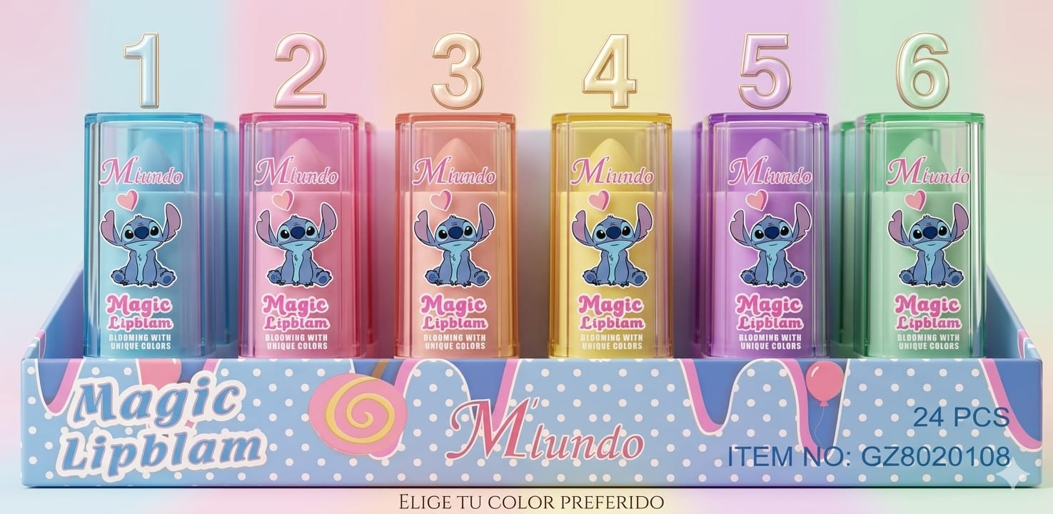 Magic Lipblam Stitch M'mundo 6 Colores
