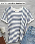 Camiseta Básica Premium a Rayas