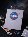 Carpeta con Solapas NASA Logo Oficial Gris A4 con goma roja