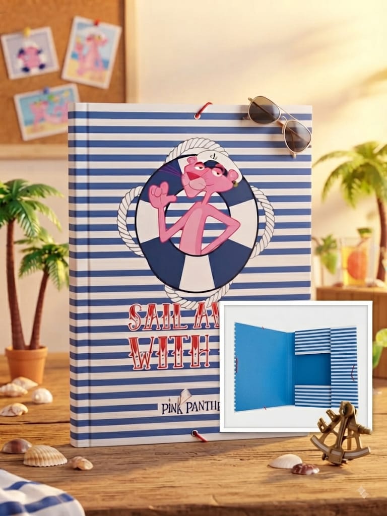 Carpeta con Elástico y Solapas Pink Panther Sail Away With Me - Vista frontal