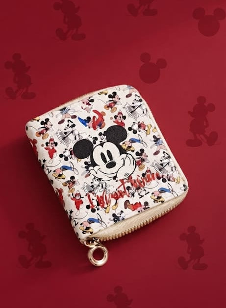 Cartera Mickey Mouse Disney Fashion con llavero dorado