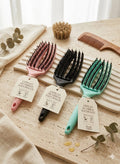 Cepillo de Fibras Naturales Anti-Frizz Desenredante - Stock Lider
