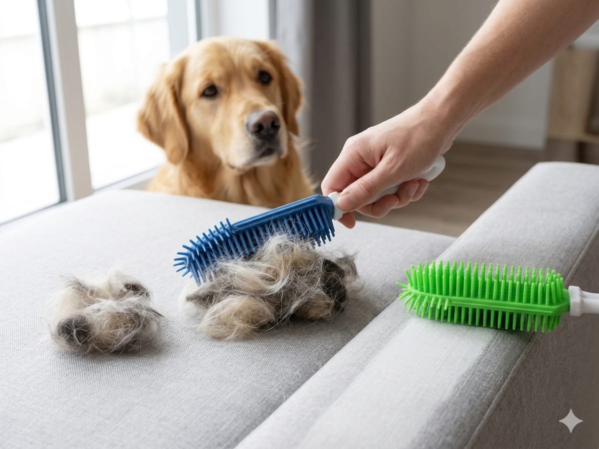 Cepillo Quitapelos para Mascotas
