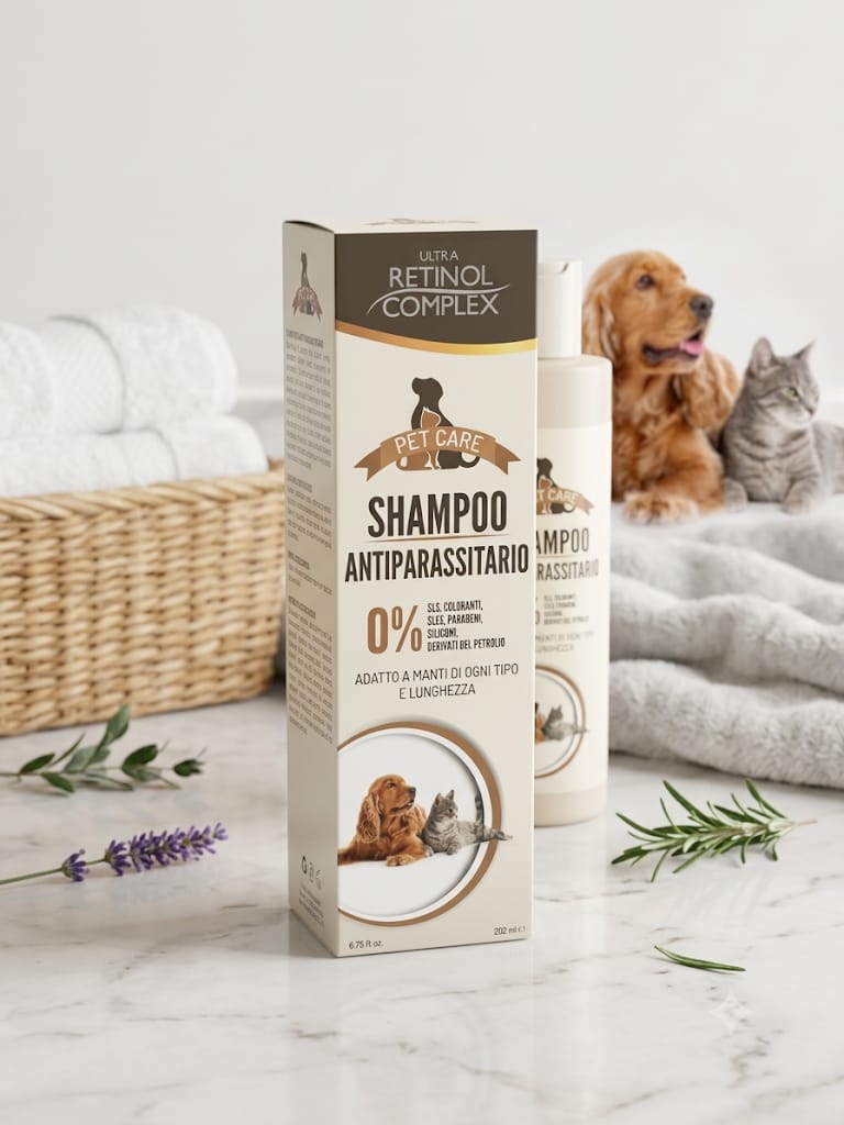Champú Antiparasitario Retinol Complex Pet Care