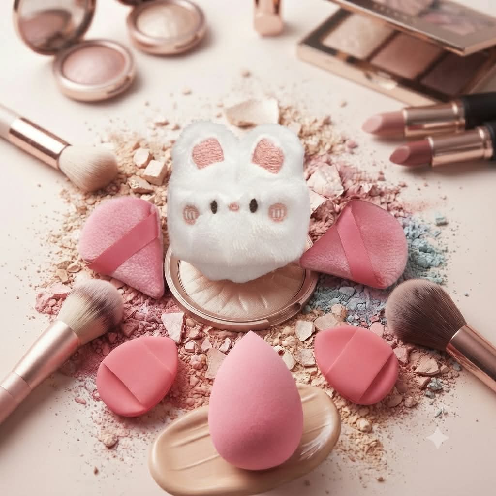 Esponjas Maquillaje Kawaii Cherry Darling Beauty