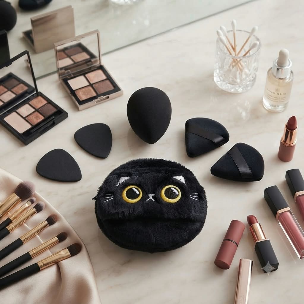 Esponjas Maquillaje Kawaii Cherry Darling Beauty