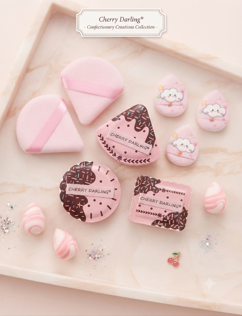 Esponjas Maquillaje Kawaii Cherry Darling Beauty