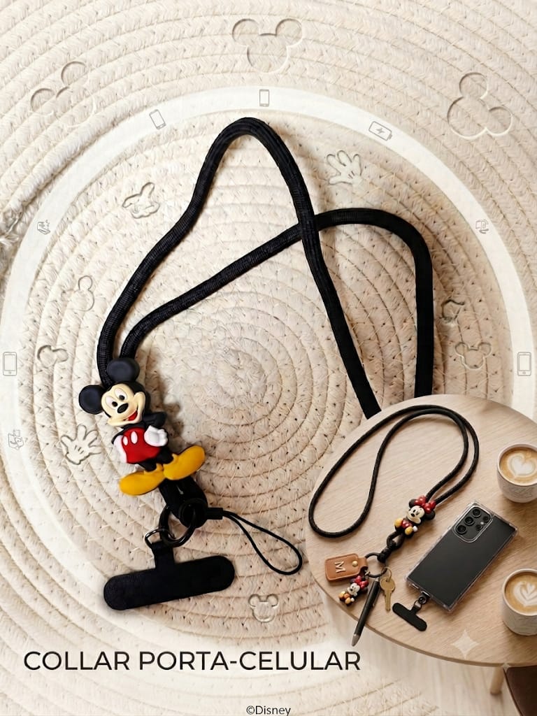 Cordón Porta-Móvil Disney Mickey y Minnie — Phone Lanyard
