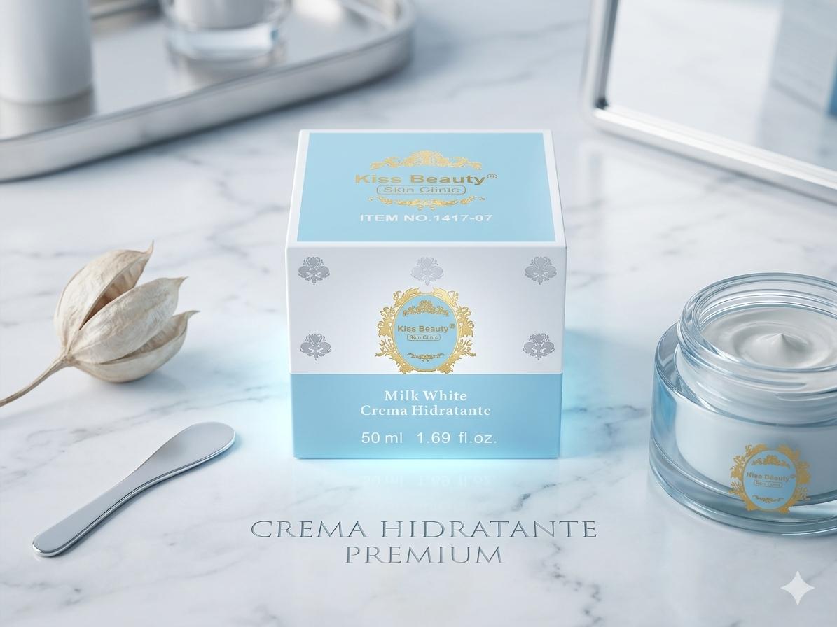 Crema Hidratante Milk White Kiss Beauty