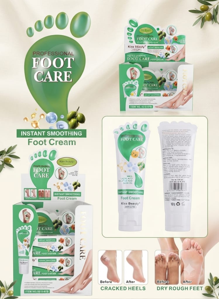 Kiss Beauty Professional Foot Care Instant Smoothing Foot Cream