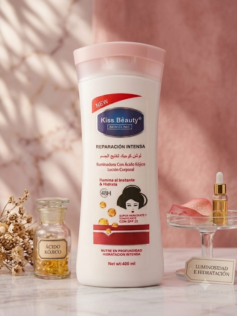Loción Corporal Iluminadora Ácido Kójico Kiss Beauty Skin Clinic 400ml