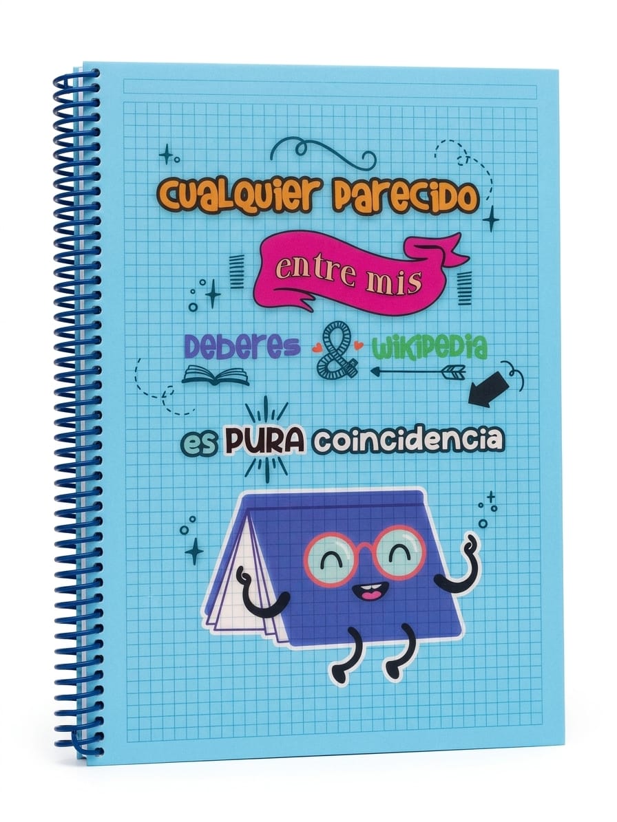 Cuaderno A4 con Mensaje Divertido