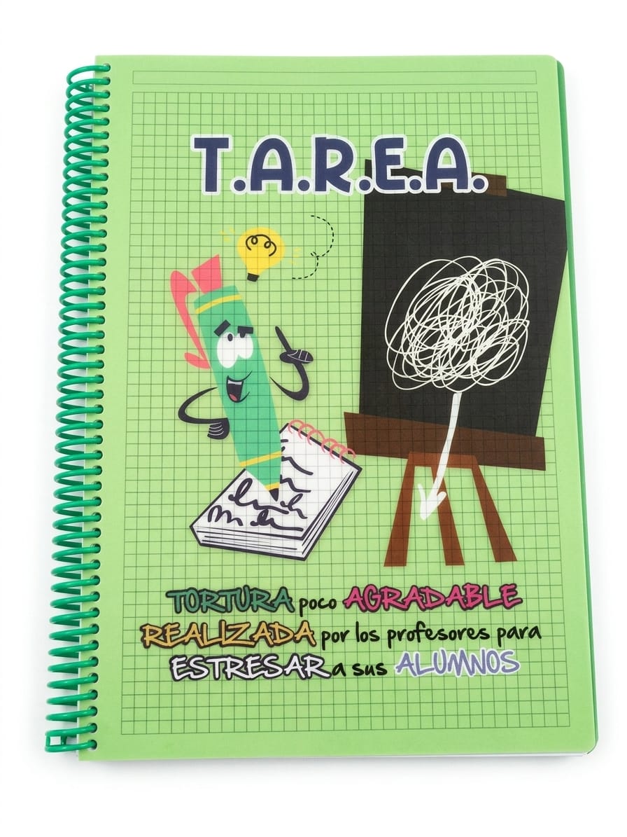 Cuaderno A4 con Mensaje Divertido