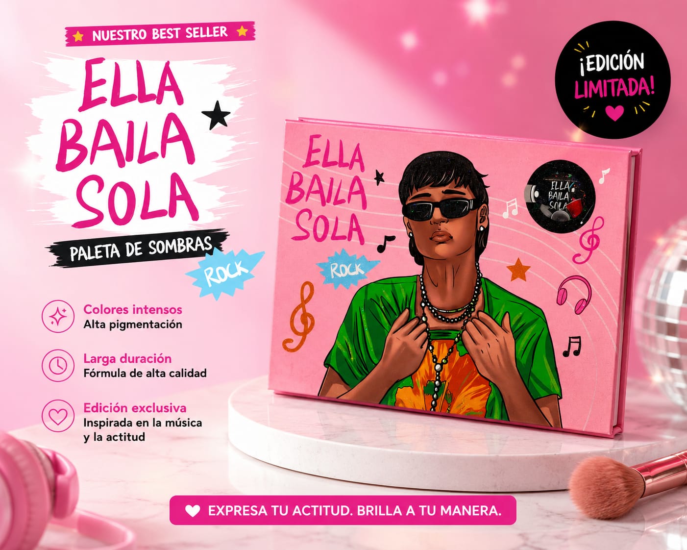 Ella Baila Sola Paleta de Sombras Rock Edición Limitada
