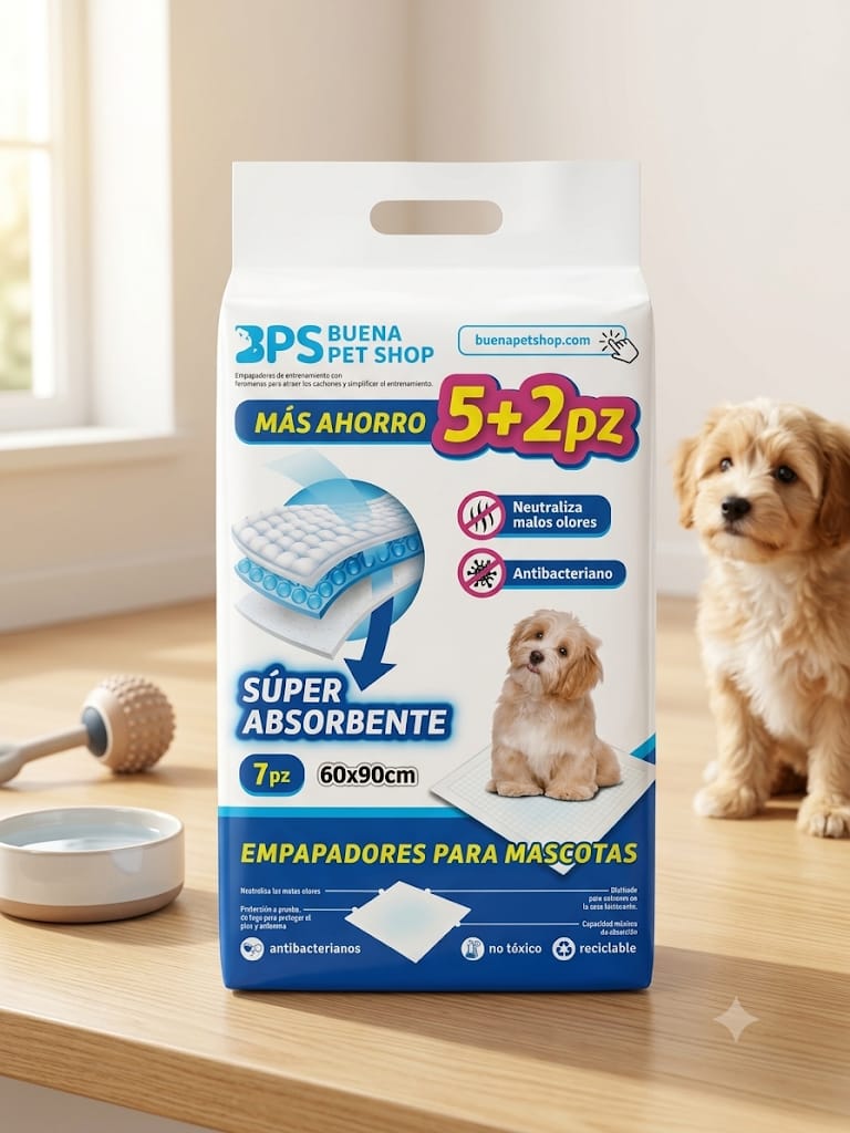 Empapadores para Mascotas BPS Buena Pet Shop 7pz 60x90cm
