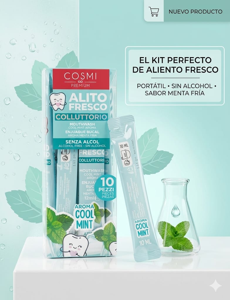 Enjuague bucal Cosmi Premium Menta fría