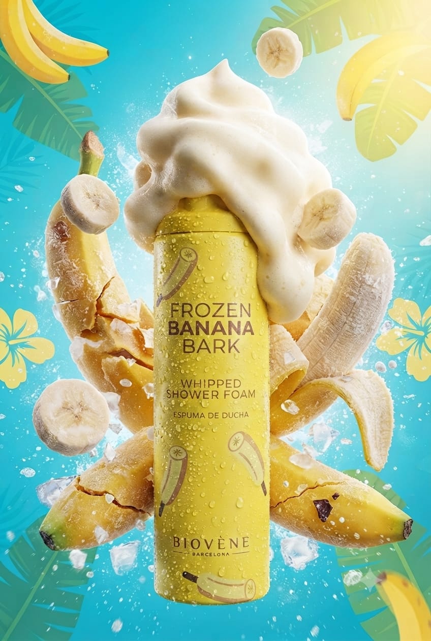 BIOVÈNE Frozen Banana Bark Whipped Shower Foam