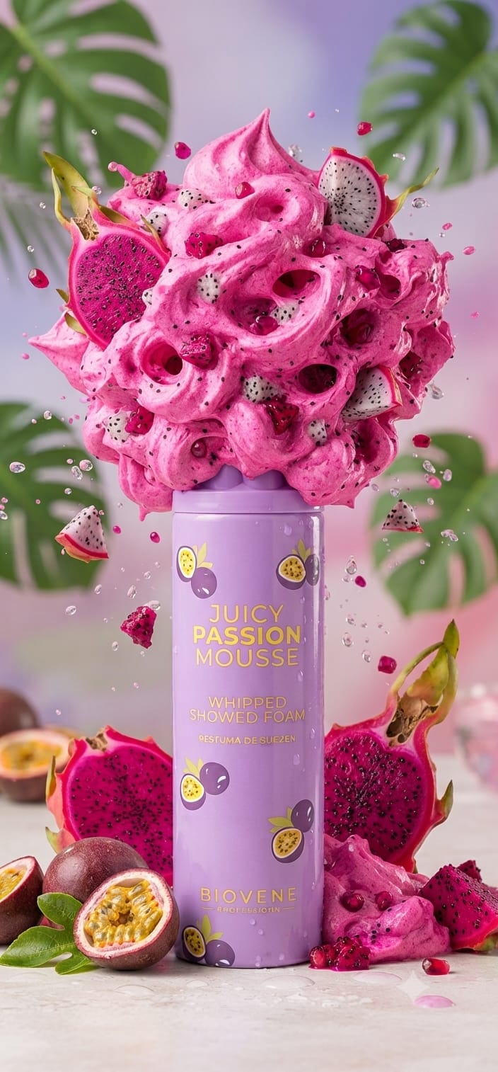 BIOVÈNE Juicy Passion Mousse Whipped Shower Foam
