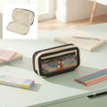 Estuche Mickey Mouse con ventana transparente y doble compartimento