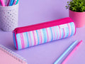 Estuche Tubo Helix Rayas Pastel