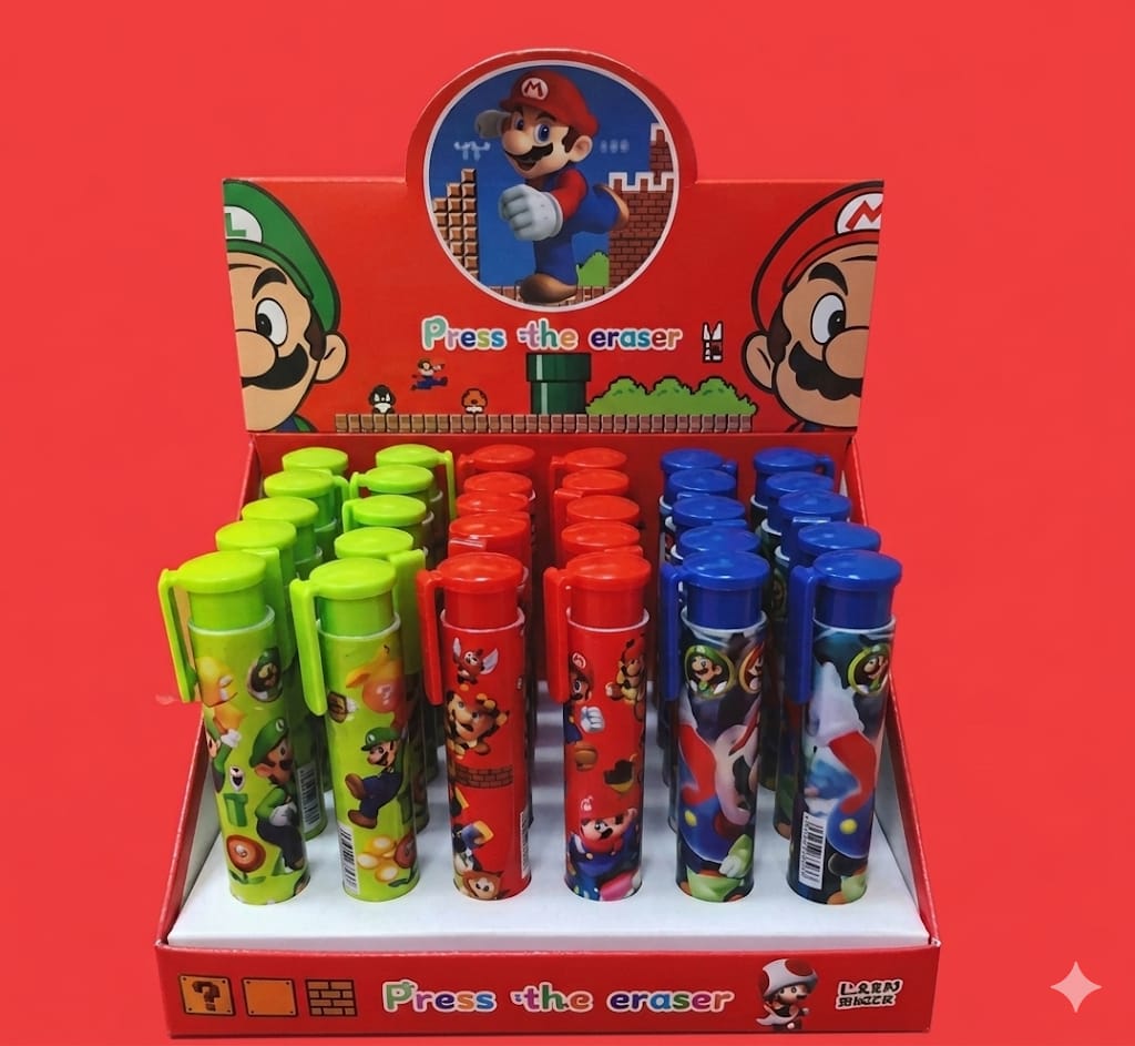 Goma de Borrar Press Eraser Super Mario Bros