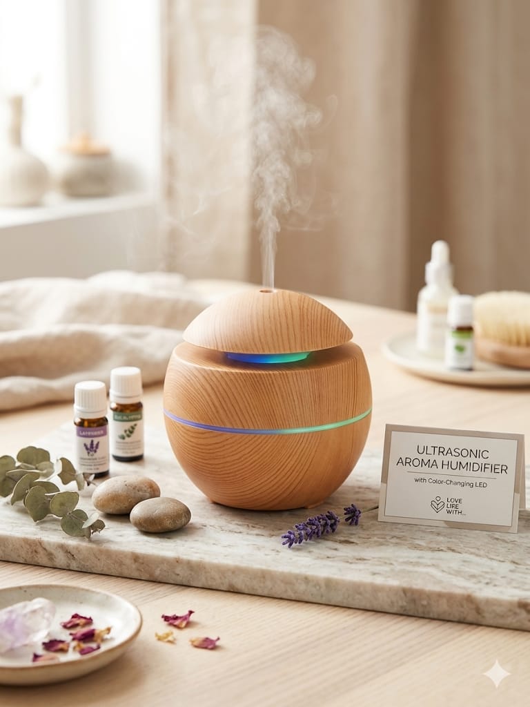 Humidificador Ultrasónico Aromático con LED