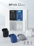 inPods 12 Simple auriculares Bluetooth 4 colores negro azul gris blanco