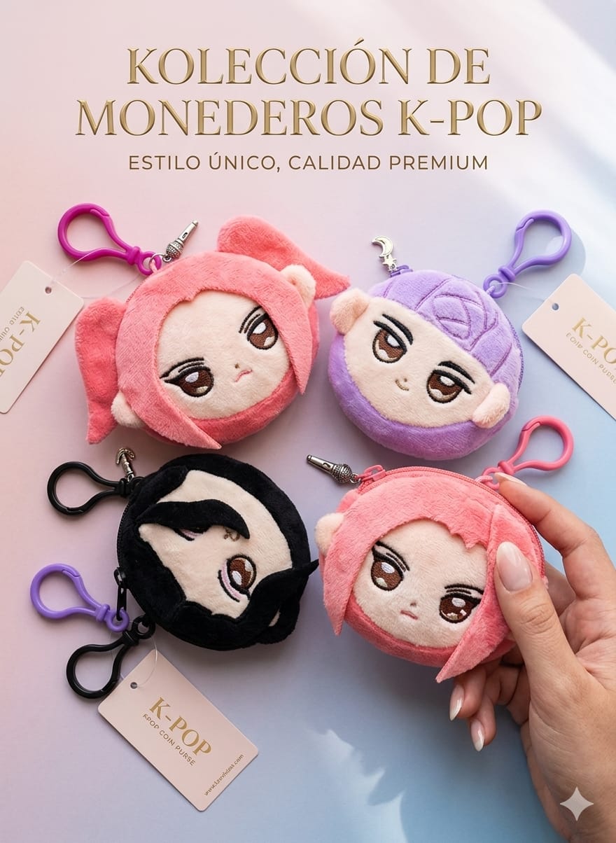Monedero Llavero K-Pop Peluche