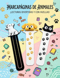 Marcapáginas de Animales - Set con perro y gato, diseño colorido