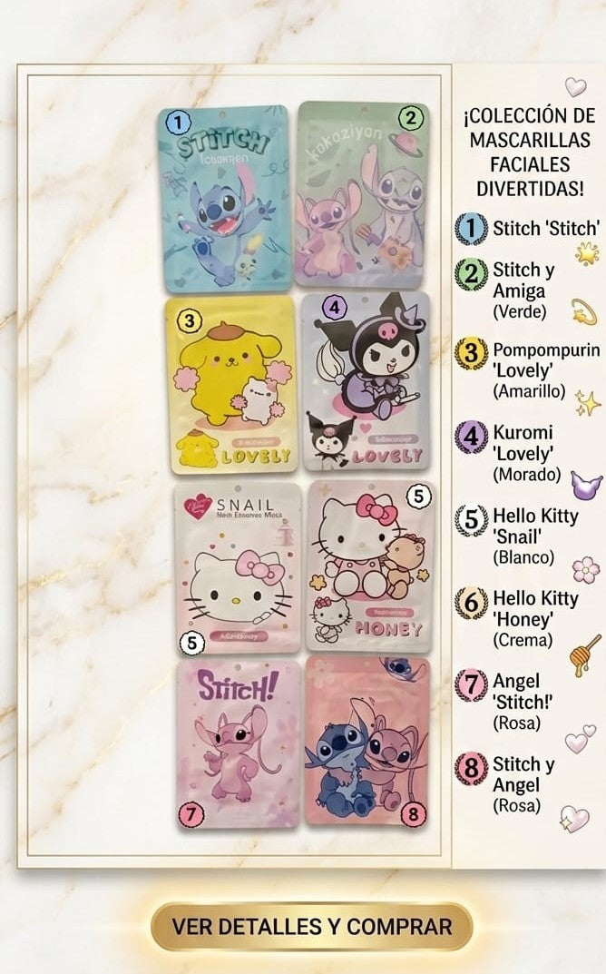 Mascarilla Facial Disney Kawaii