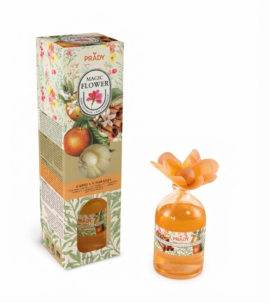 Ambientador Magic Flower PRADY Canela y Naranja