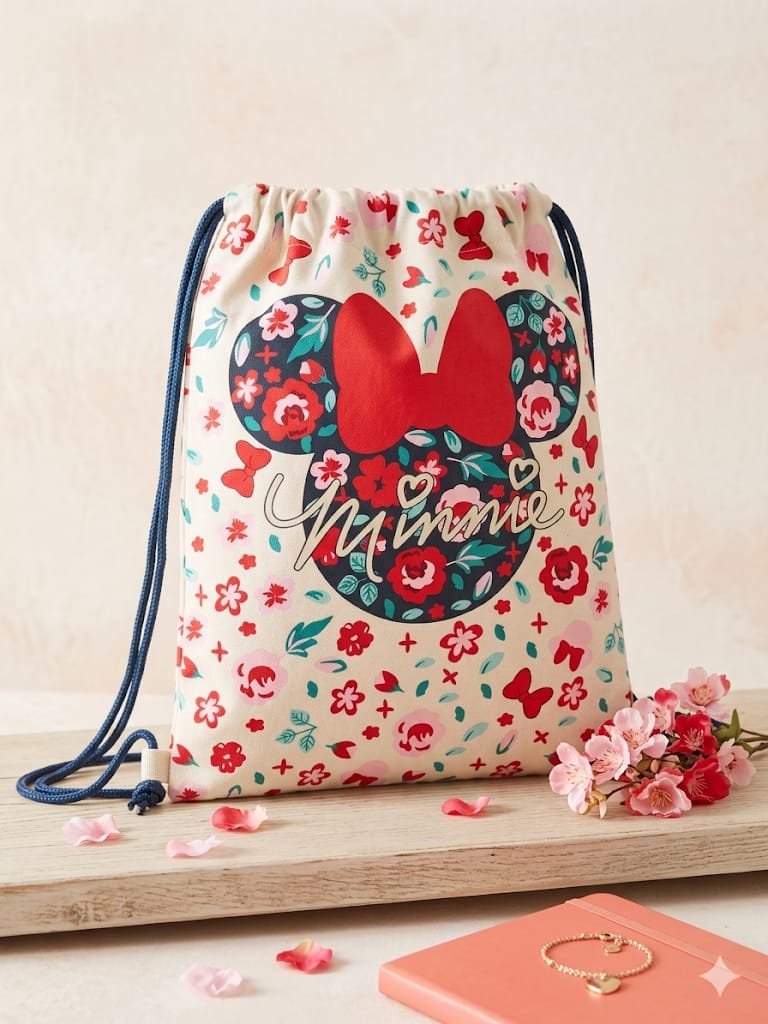 Mochila de Cuerdas Minnie Mouse Floral
