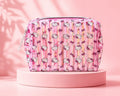 Neceser Transparente Hello Kitty Rayas