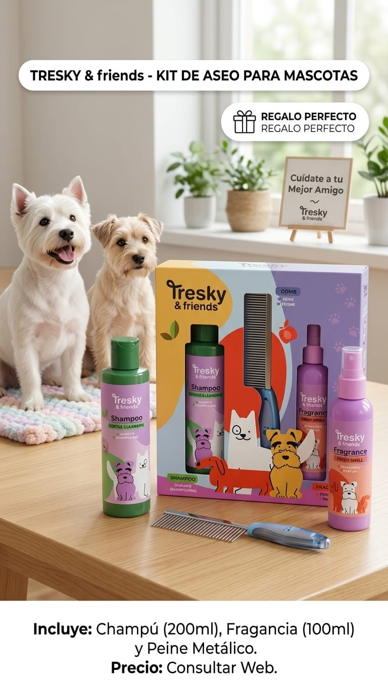 Kit de Aseo para Mascotas Tresky & Friends