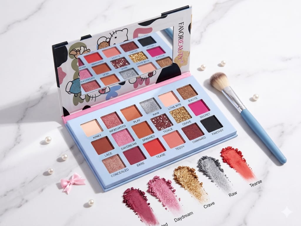 Paleta de Sombras FavorBeauty Hello Kitty Love Luck