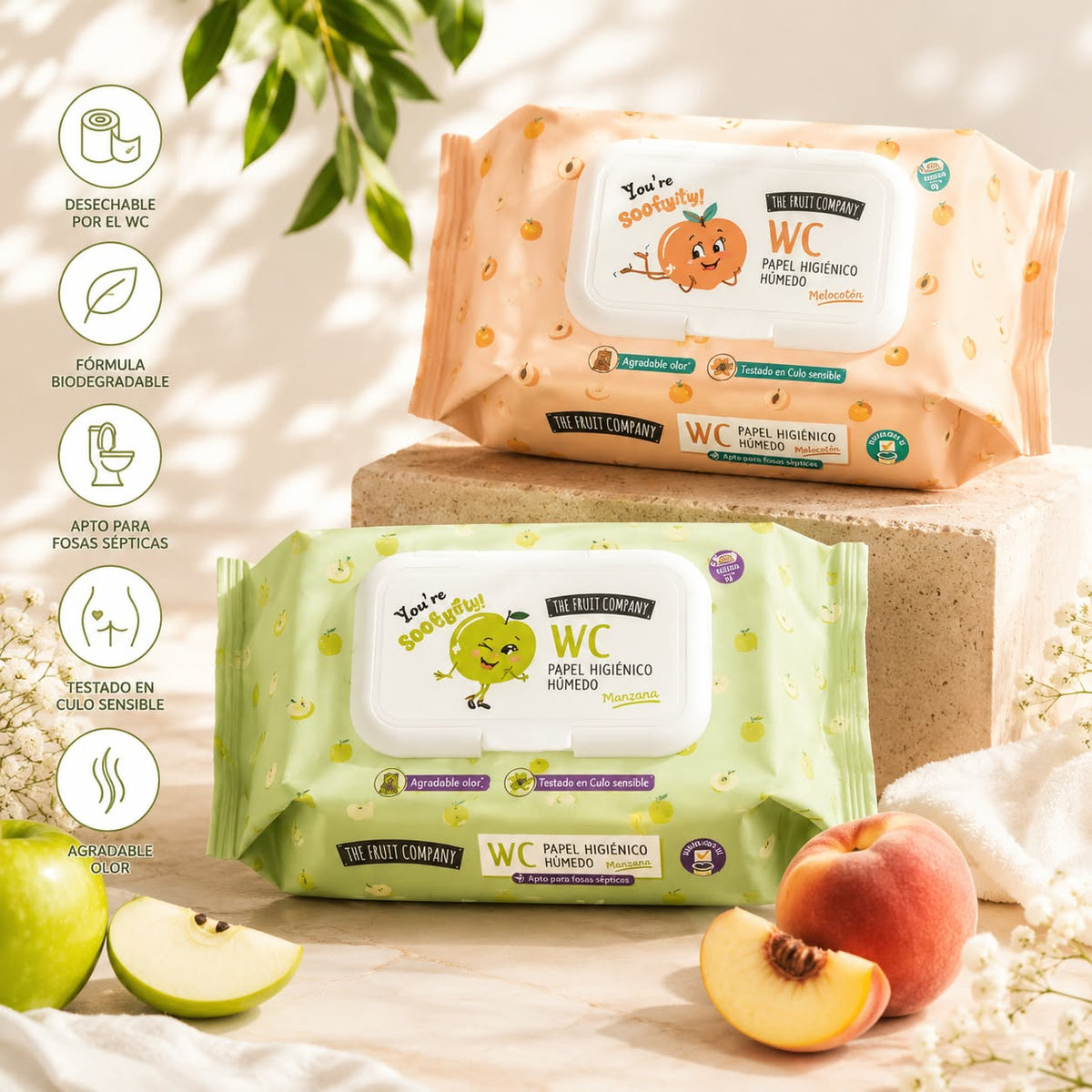 Toallitas The Fruit Company WC