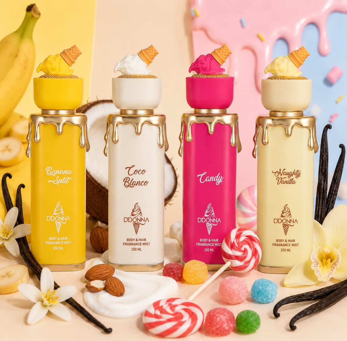 DDonna Fragrance Mist - Colección completa 4 aromas